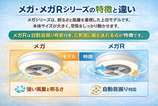 メガ・メガRシリーズの特徴と違い